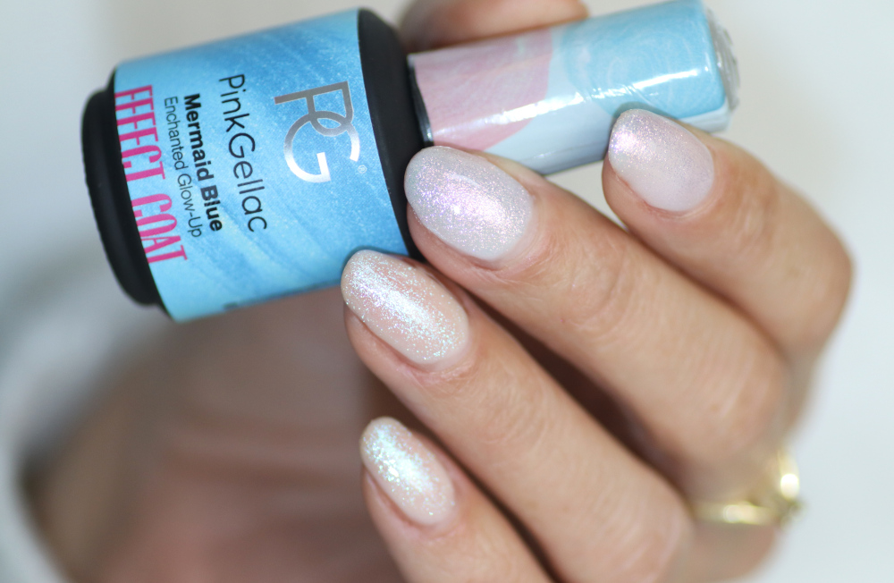 Pink Gellac Enchanted Glow-Up effect coat Mermaid blue